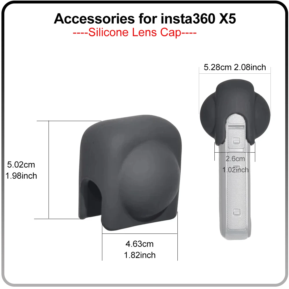 Lens Guards Silicone Protective Case Cap Base Storage Bag Screen Protector for Insta360 X5 360 Action Camera Accessories Kit