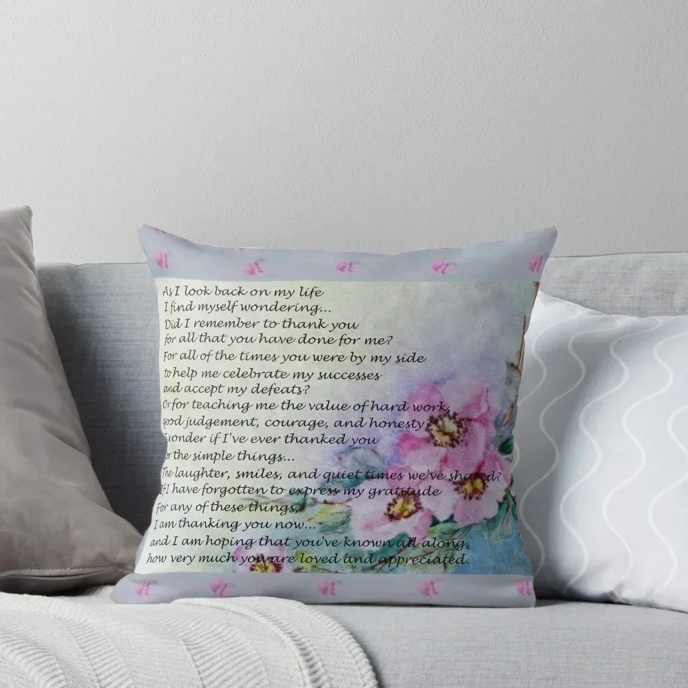 

Mother's Day Poem Throw Pillow christmas ornaments 2025 Decorative Cushion Decorative pillowcase pillow