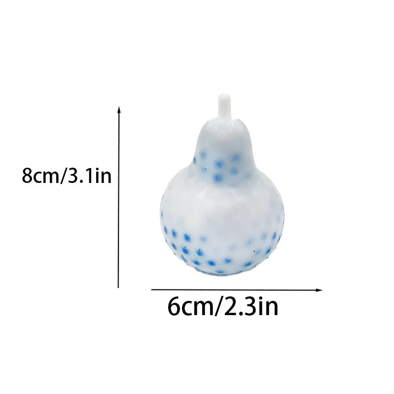 Bonito pêra mole espremer espinhas alívio do estresse fidget diversão silicone pitada frutas compulsão ventilação para adulto anansiedade brinquedo fidget
