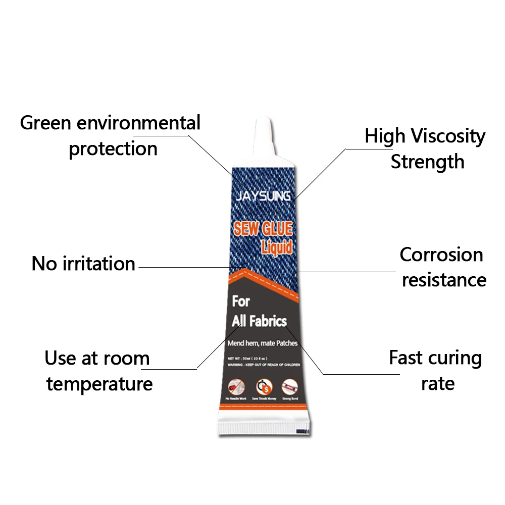 Liquid Fabric Glue Instant Glue For Fabric And Sewing Ultra-stick Cloth Glue Leather Repair Glue Secure Fast Drying Textile Glue