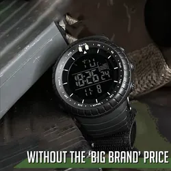 SANDA Brand Men Chronograph Sport Watch Fashion Man LED Digital Waterproof Clock Military Wrist Watches relogio masculino