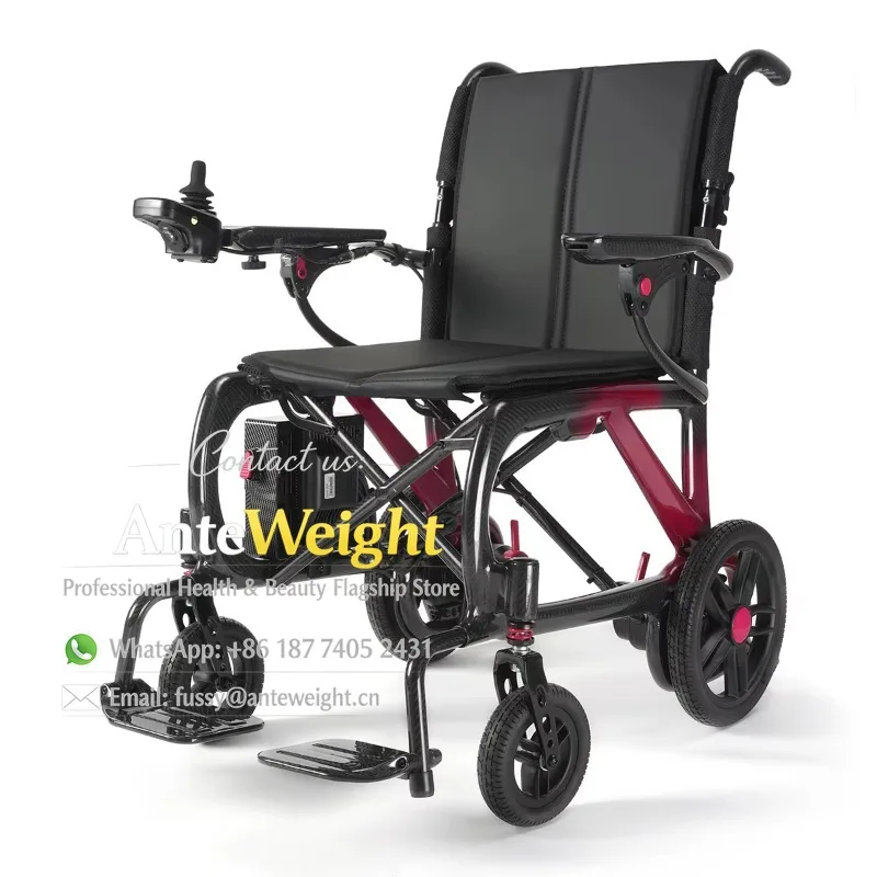 

Durable Fast Fold Aluminium Alloy Electric Wheelchair for Elderly All Terrain Easy Control Home Care Power Chair on Sale