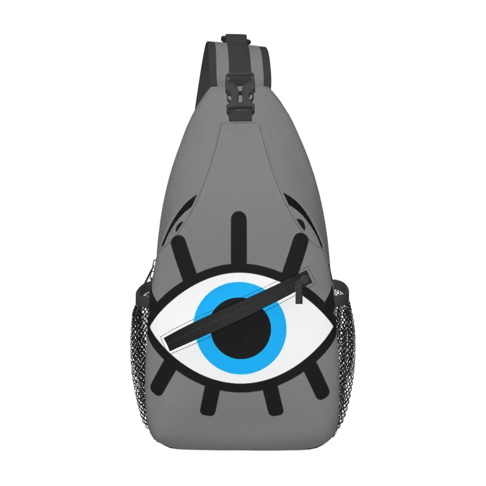 

Eyes Pattern Sling Bag Casual Crossbody Backpack Unisex One Shoulder Chest Bag Large Capacity Daypack for Travel Sport Hiking