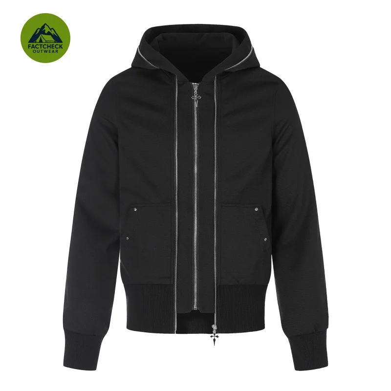FACTCHECK Luxury Quality EU US Size Rivet Double-Zipper Hoodie Jacket Autumn Winter Travel Holiday Street Unisex Jacket
