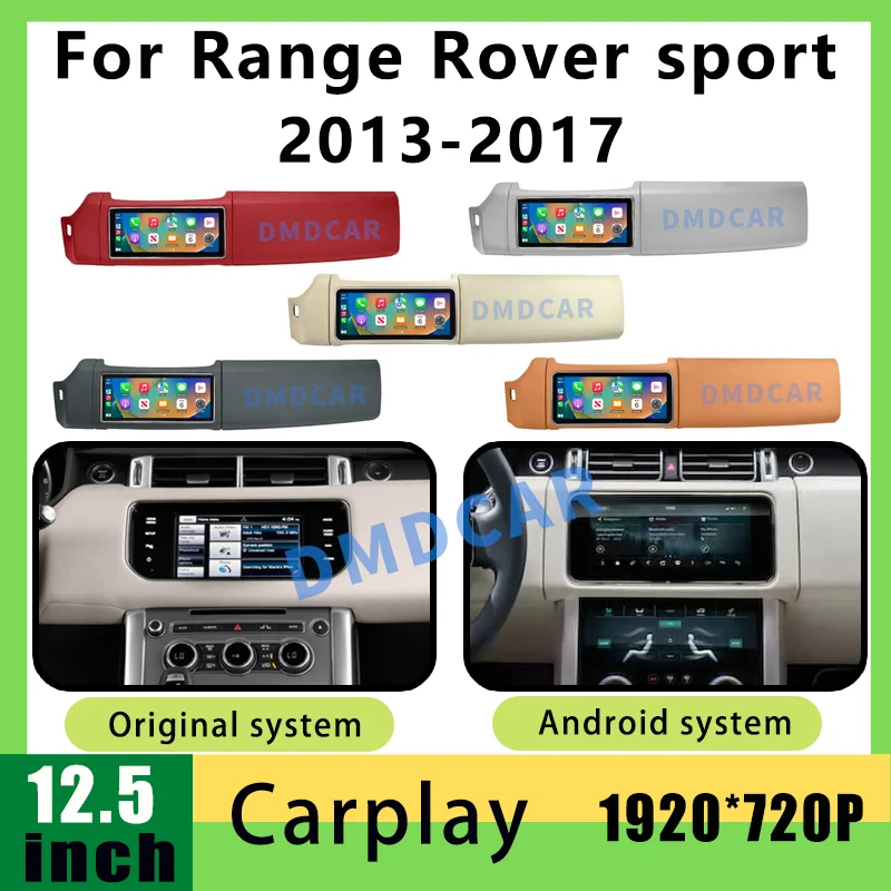 12.3inch Android 11 Car Multimedia Radio Wireless Carplay Auto AC Panel GPS Navigation For Range Rover Sport L405 2013-2020