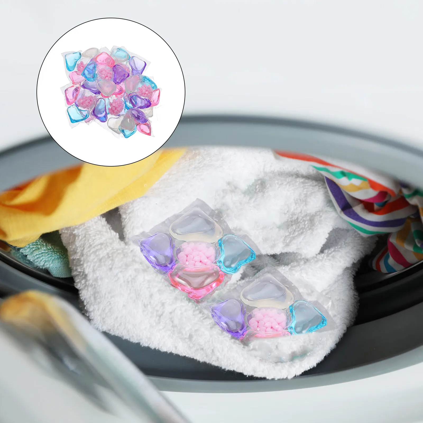 

100 шт. ароматизированных капсул для стирки 5 в 1: глубокая очистка, смягчение ткани, свежесть и мягкость