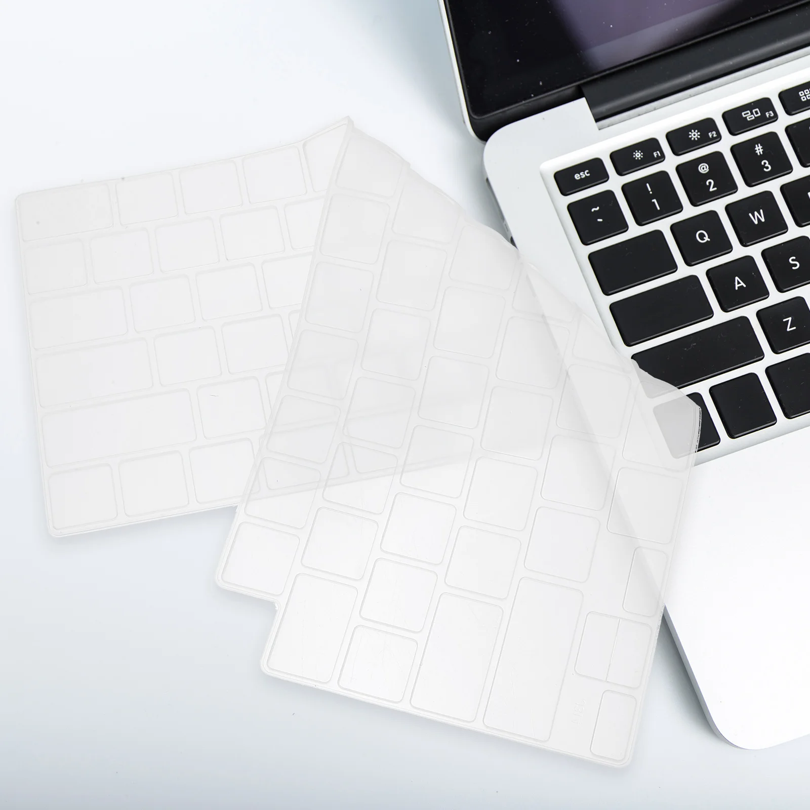 

Silicone Keyboard Cover Protector Skin Transparent Dust Proof Waterproof Anti-Wear Long Lasting Soft Comfortable Universal Fit