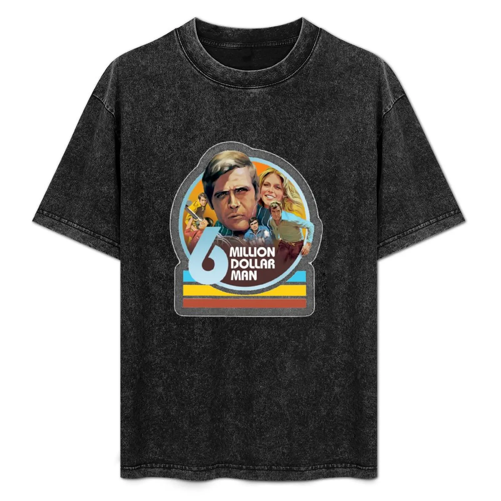 The six million dollar man Bionic woman T-Shirt Simple Casual Short Sleeve Tee