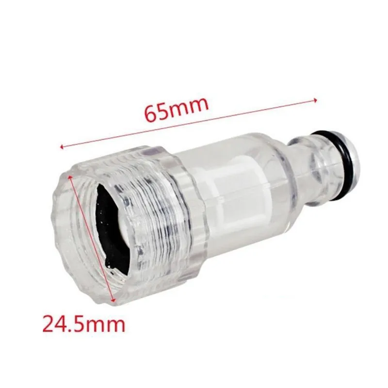 Car Washing Machine Water Filter High-Pressure Washer Transparent Water Inlet Connector Car Washer High Pressure Washers