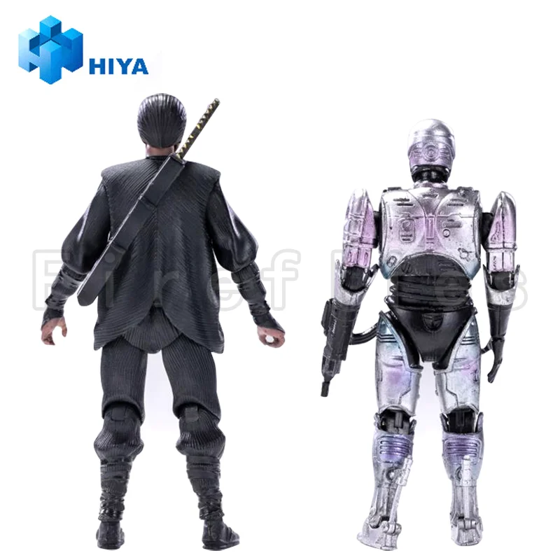 1/18 HIYA Action Figure Exquisite Mini Series RoboCop vs. Otomo Anime Collection Model Toy