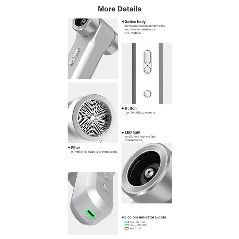 

ABDJ-High Speed Duster Mini Jet Turbo Fan 130000RPM Brushless Motor 54M/S Wind Speed Violent Turbofan For Car Keyboard Cleaning