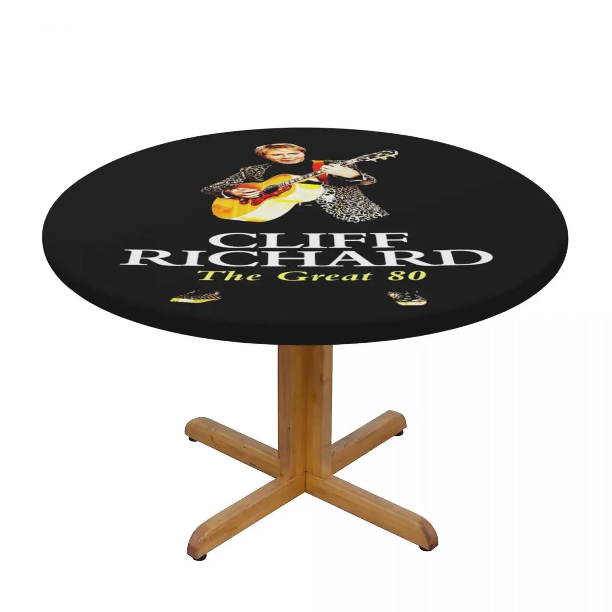 American Legend Singer Songwriter Actor Cliff Richard Round Tablecloth Oilproof Table Cloth Kitchen Events Dining Table Cover