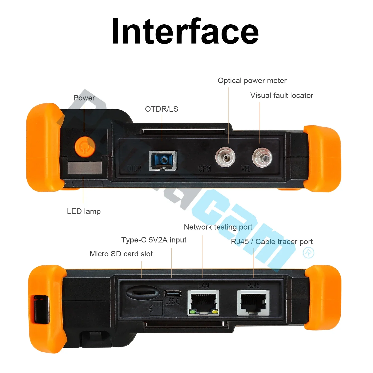 

MOT-31C OTDR tester 4 inch screen Handheld Multi-function OTDR Fiber Test Equipment Dual Wavelength 1310/1550, 26/24dB dynamic