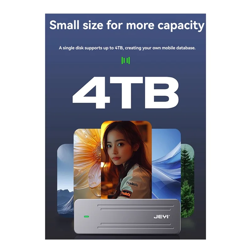 AU61-JEYI I9 GTR 2280 الضميمة USB3.2Gen2 10G Type-C واجهة Nvme/Sata حاوية القرص الصلب الخارجي