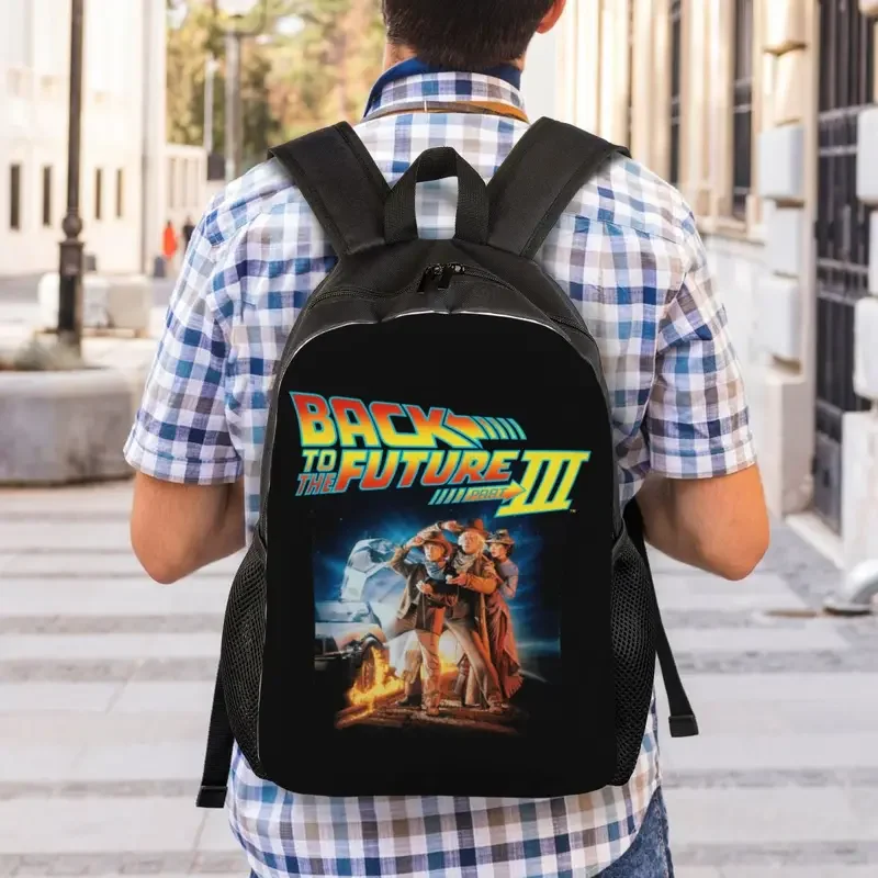 Back To The Future Travel Backpack Women Men School Computer Bookbag Sci-fi Adventure Film College Student Daypack Bags