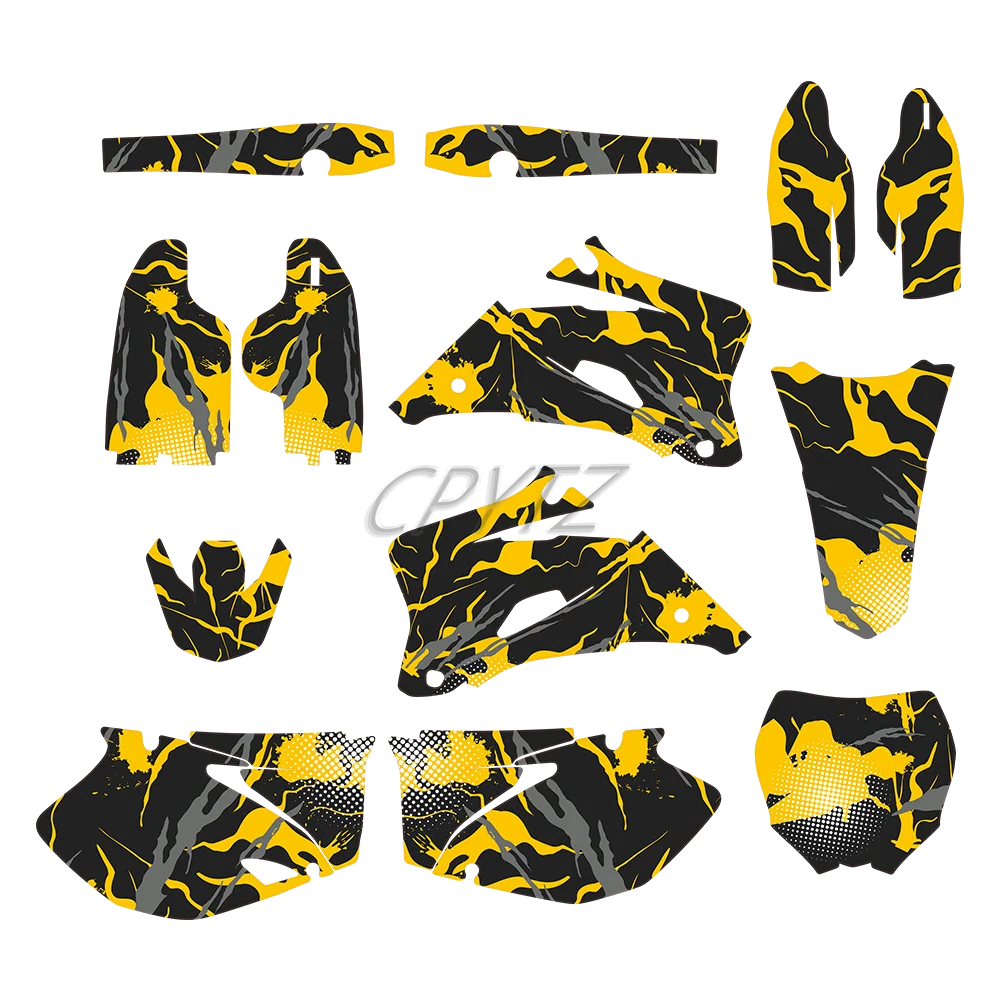 Fit for YZ250F YZ450F YZ 250F 450F YZF 250 450 2006 2007 2008 2009 Motorcycle Graphic Background Decals Sticker Kits
