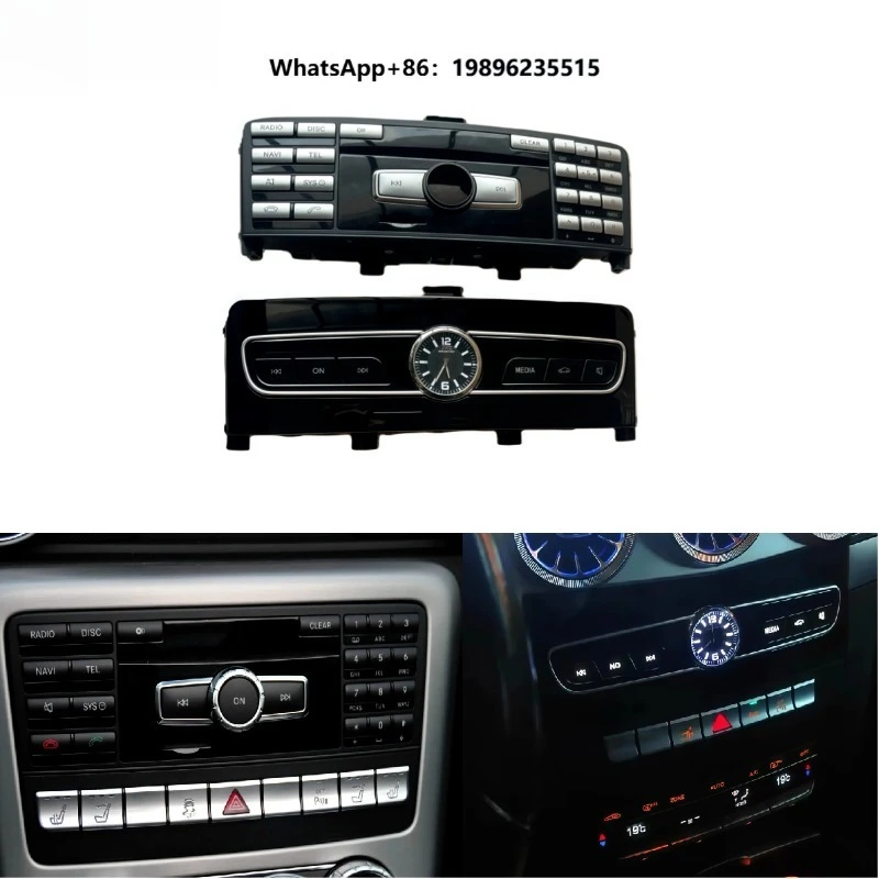 Car Interior Accessories Vehicle Parts SLK SLC SL Original CD Panel Upgrade Kitswith Smart Clock