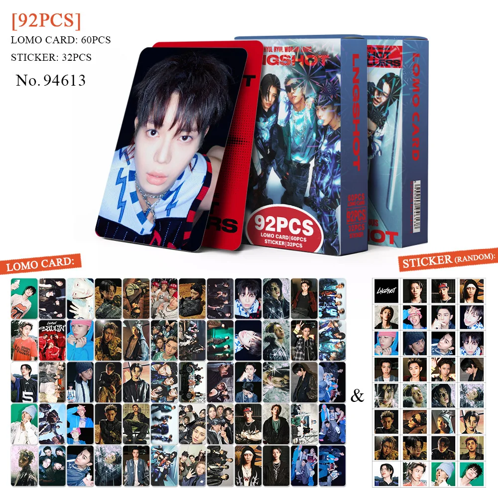 

Набор из 92 предметов: Lomo-карточки и стикеры из нового альбома Idol LNGSHOT SHOT CALLERS, открытки OHYUL, RYUL, WOOJIN, LOUIS. Коллекция подарков для фанатов.