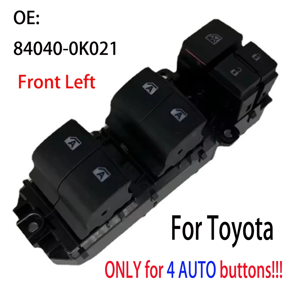 Front Left Electric Window Switch For Toyota Fortuner Hilux 4Runner Truck Innova Kijang ZACE 2015 2016 2017 2018 Car Accessories