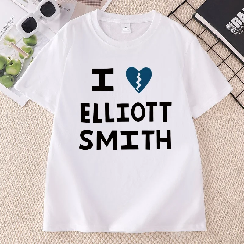 Elliott Smith Unisex T-Shirt Summer Cotton Short Sleeve Round Neck T Shirt Men Women Round Neck Printed Tshirts Streetwear