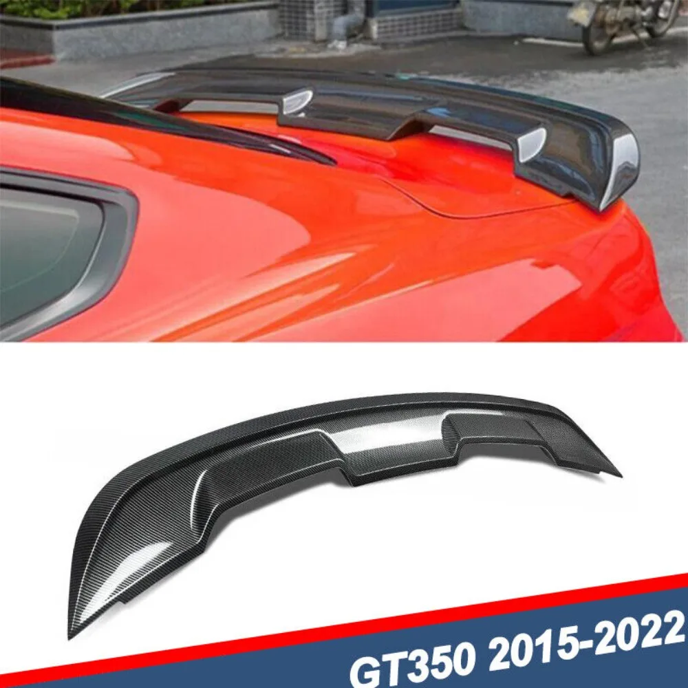 

Carbon Fiber Look Rear Spoiler Wing New For Ford Mustang GT350 GT500 2015-2022 United States