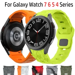 Correia de Silicone para Samsung Galaxy Watch, 7 6 Classic, 47mm, 43mm, 4 Classic, 46mm, 42 Bracelet, 6, 5Pro, 45mm, 4, 7, 40mm, 44 milímetros