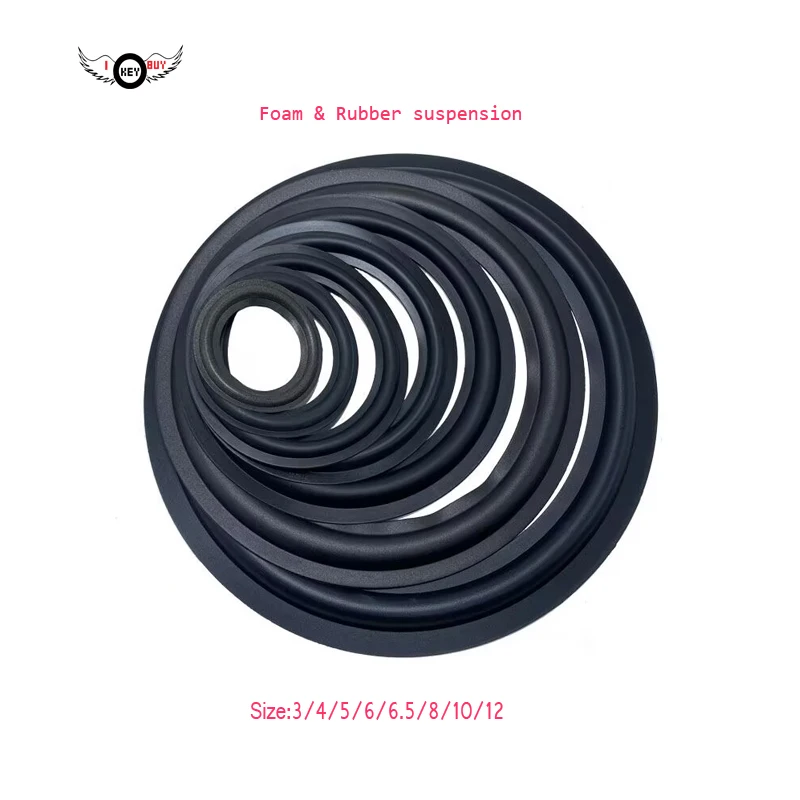 3pcs/Lot  5/6/6.5 inch  122/127/150/158mm Speaker Foam Edge Suspension Fold Ring Surround Woofer Repair Accessories Parts