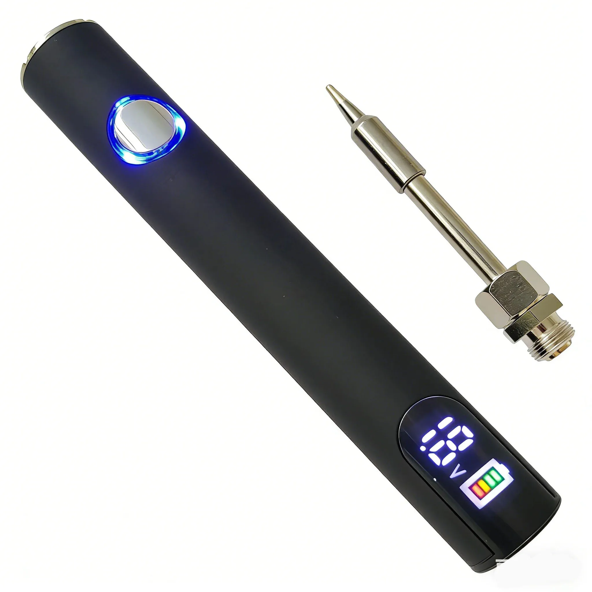 1pcs DIY battery ,LED 510 Thread Battery, 500mAh Cart Pen Adjustable Voltage Portable Electric Soldering Iron Welding