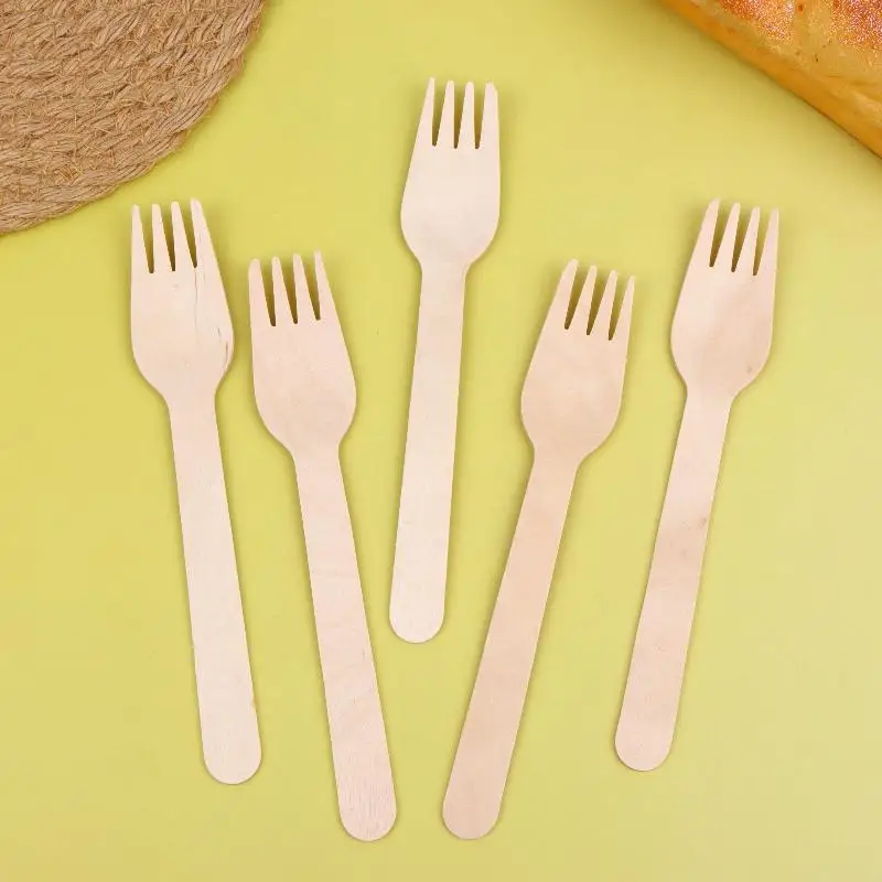 

【xxx】100Pcs Disposable Wooden Forks For Dessert Cake Salad Ice Cream Fruit Tableware Kitchen Wedding Birthday Supplies[S14]