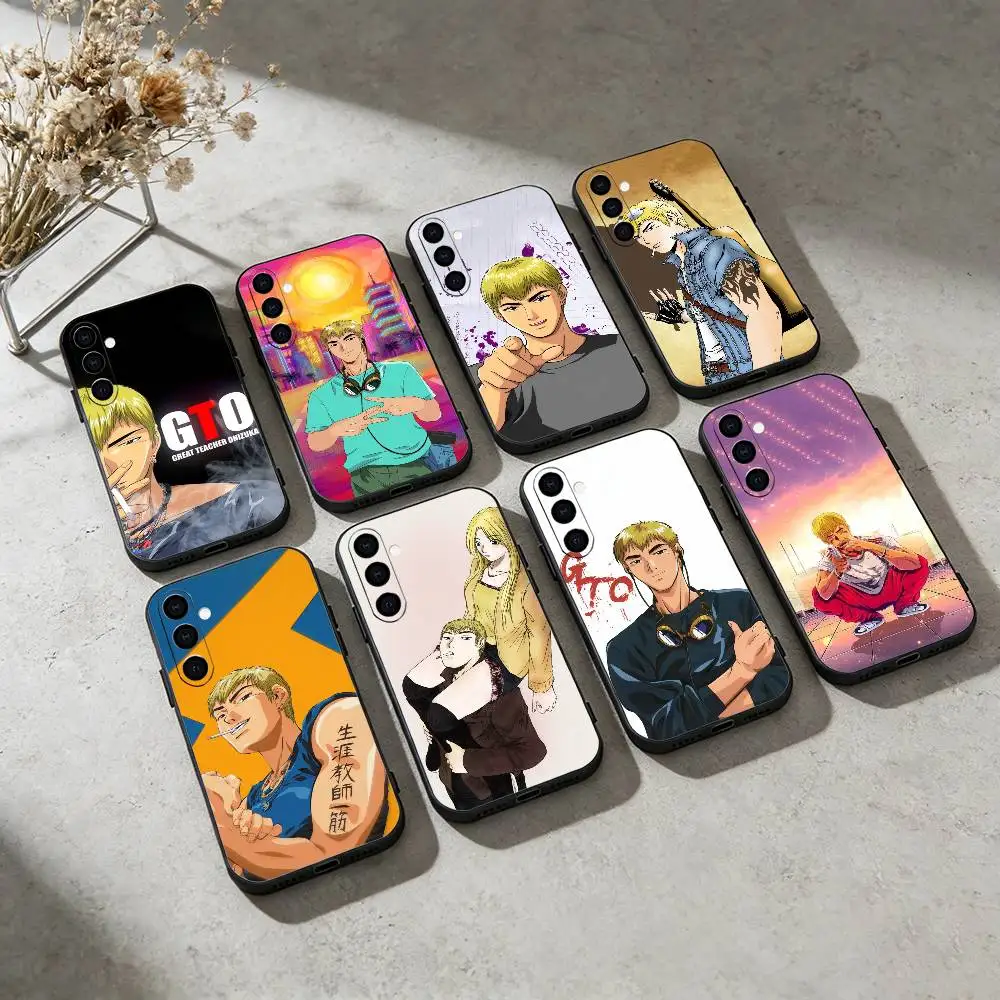 

Great T-Teacher Anime Onizukas Phone Case For Samsung GalaxyA13,21s,22,31,32,52,53,71,72,73,Soft Black Cover