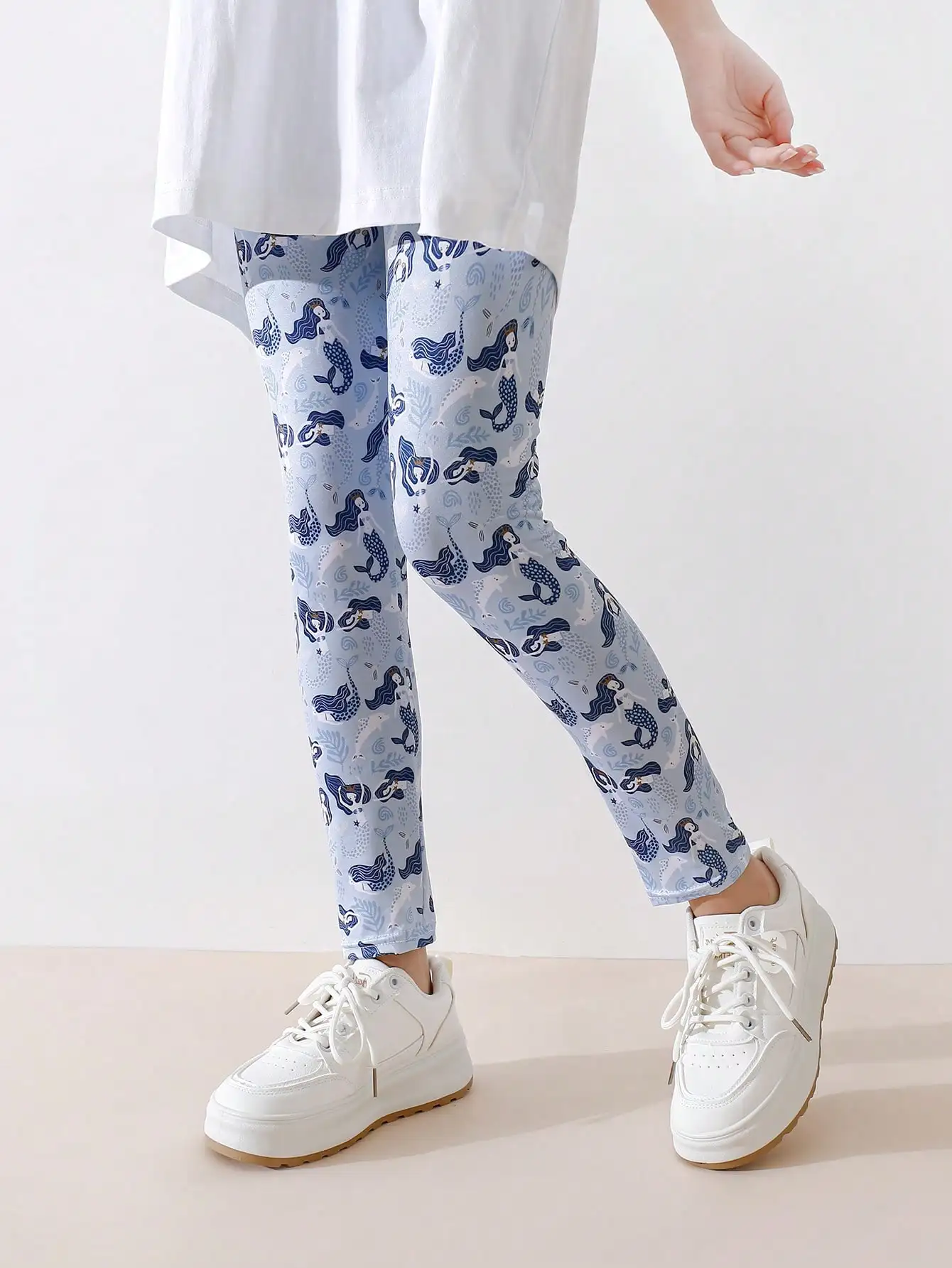 3er-Pack Mädchen-Leggings mit Cartoon-Motiv, dehnbar, atmungsaktiv, für alle Jahreszeiten, lässige Hosen, ideal als Unterhose oder als Freizeitkleidung, passend für Kinder von 2 bis 12 Jahren. – Detail 4