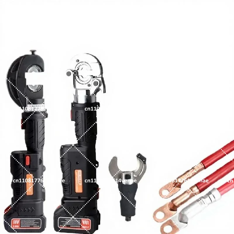2-in-1 Mini Crimping Pliers, Straight Shank Electric Hydraulic Shears with Lithium Battery for Charging