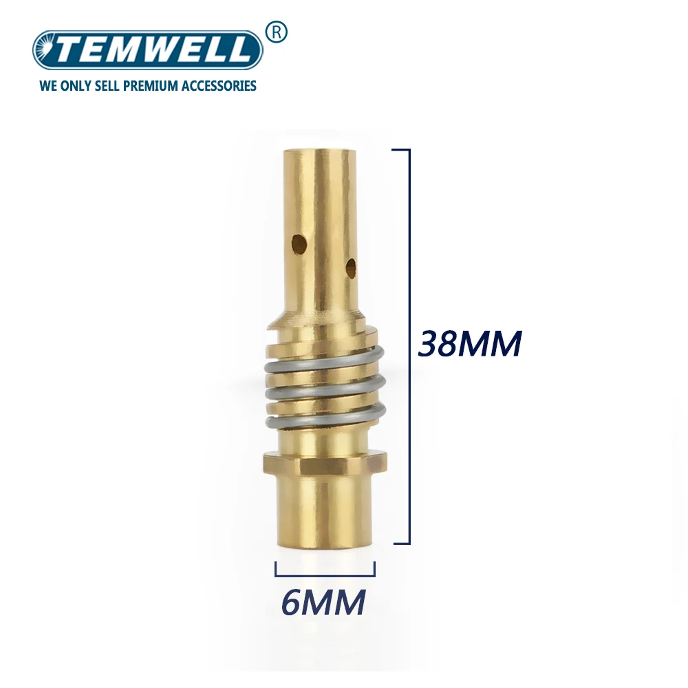 Imagem -05 - Suporte do Bocal de Gás com Mola do Bocal Suporte da Ponta do Contato Tocha de Soldagem Mig Mag mb 15ak Soldagem 10 Pcs