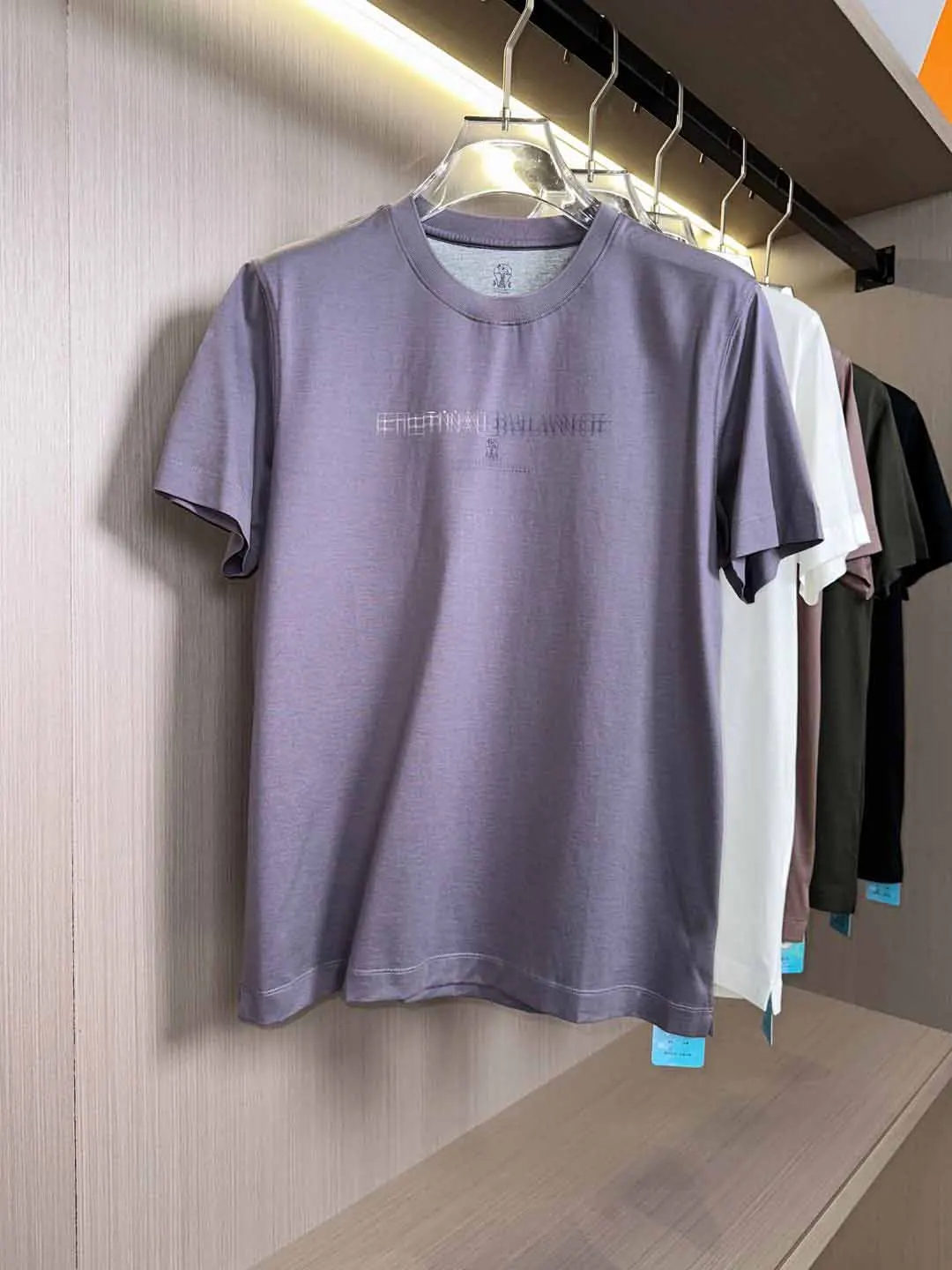 BILLIONAIRE SIJITONGDA 2025 Men's Elite Early Spring/Summer New Collection Boutique Short Sleeve T-shirt Selected Mulberry Silk