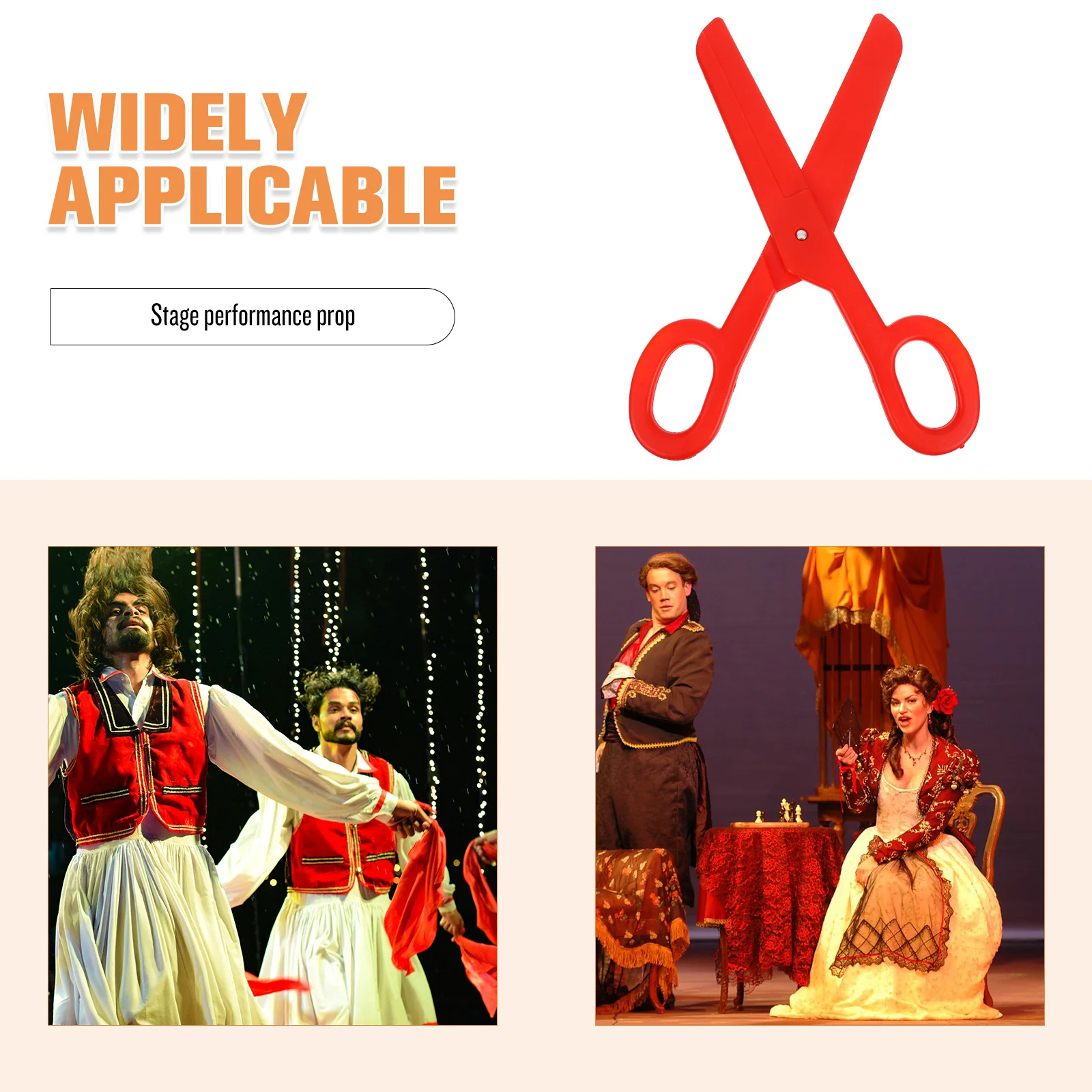 Rekwizyt: Ogromne nożyczki klauna na Halloween, imprezę kostiumową w cyrk, cosplay, dla mężczyzn i kobiet, duże plastikowe śmieszne akcesoria do żartów