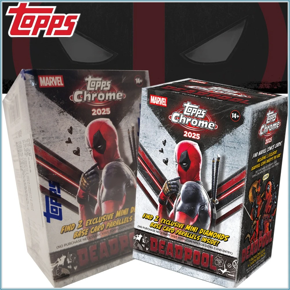 

Official 2025 Topps Chrome Value Movie Comic Highly Popular Character Deadpool Collection Cards Exquisite Peripheral Toy Gifts