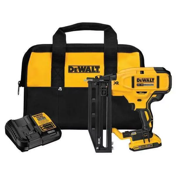20V MAX* XR 16 GA Cordless Straight Finish Nailer Kit