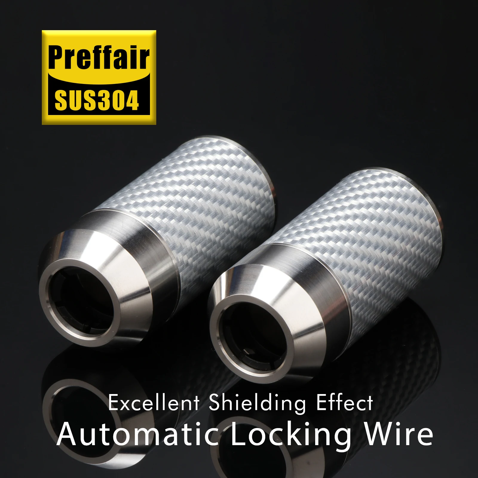 A1609L06 A1606L09 4Pcs Carbon fiber Speaker Cable Audio Cable Wire Pants Boot Y splitter 1 to 2 Speaker cable boot 16mm to 9mm