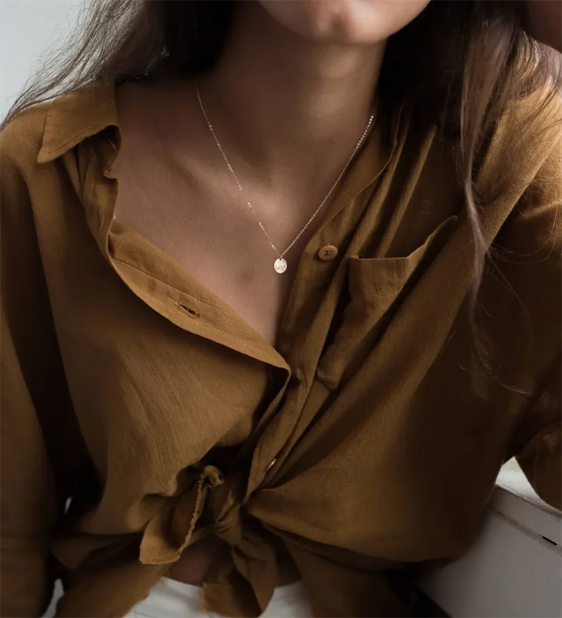 Boobs Necklace Feminist Jewelry Handmade  13MM/16MM Coins Choker  Gold Filled Pendants Collier Kolye Jewelry