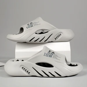 Men's Summer Massage Slippers, Outdoor Sandals, Casual Beach Shoes, Soft Slippers, Men, Large Size 47 8 Main Sales Men's Slippers - №6