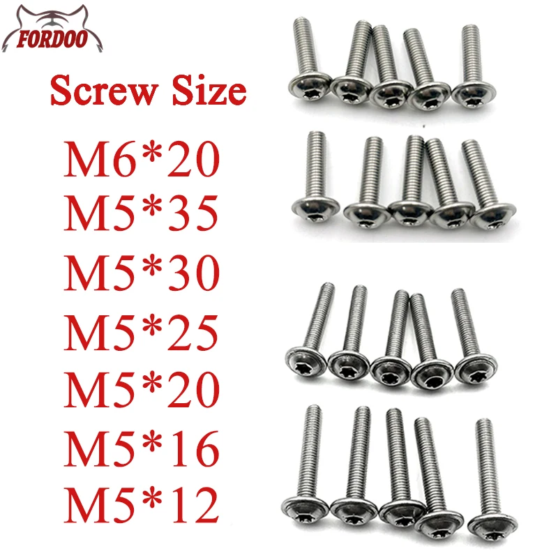 Shell fairing screw For BMW motorcycle F650GS F700GS F800GS R1200RT R1200GS C650GT C600 K1600GTL S1000RR R1150GS R1150RT K1200LT