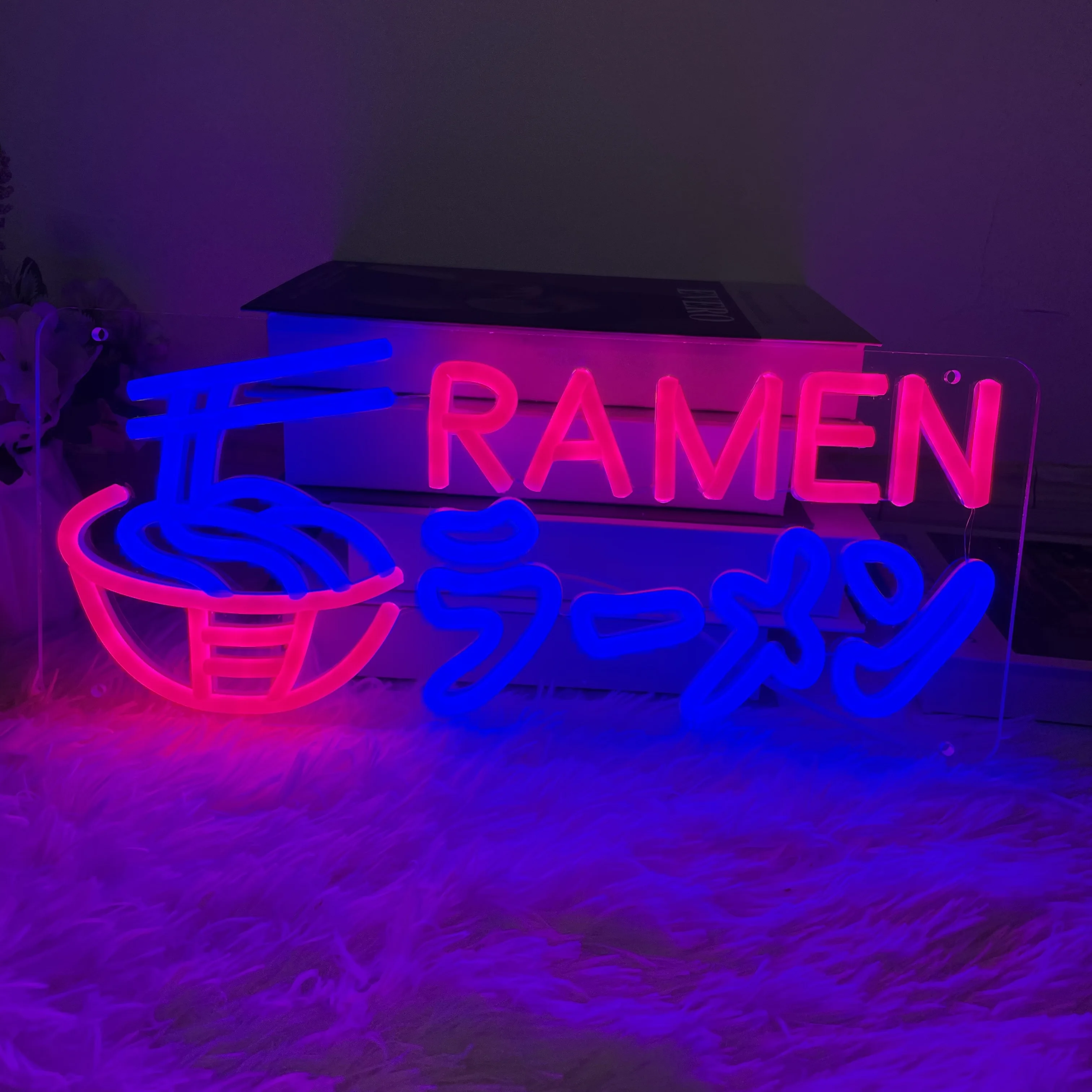 Enseignes au Néon Japonaises Ramen, Décoration Murale Personnalisée pour Cuisine, Restaurant, Lumières Nreluled, Design Personnel, Fait à la Main, Anniversaire, Mariage