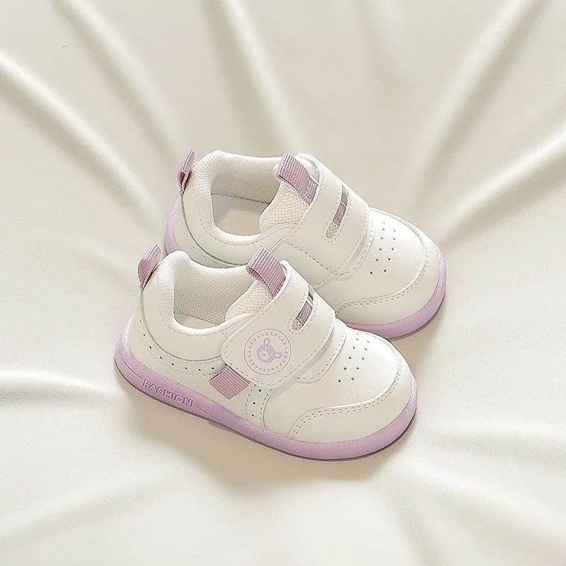 

Baby First Walking Shoes Autumn Arrival Soft Sole Functional White Sneakers for 1-2-3 Years Old Unisex Boys Girls Kids' Shoes