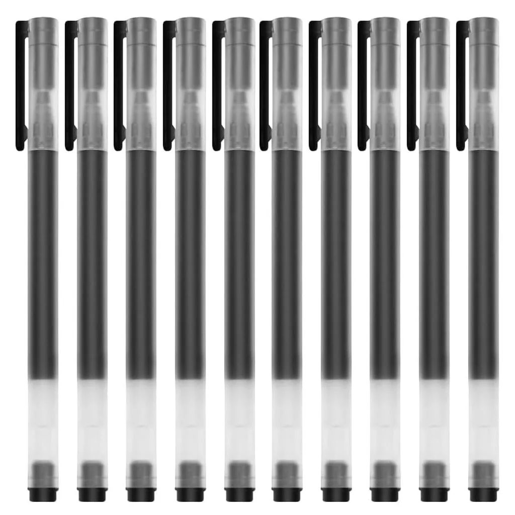 

Гелевые ручки большой емкости, 0,5 мм, гладкие ручки-роллеры для письма с 4 точниками чернил, без утечек, идеально подходят для офисного школьного журнала