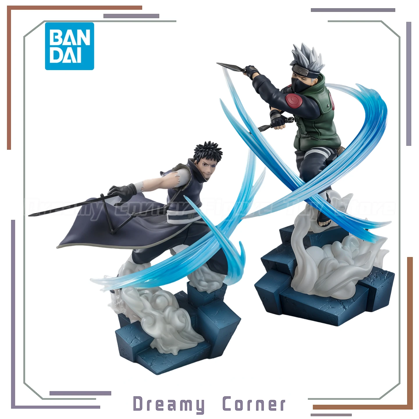 

【In Stock】Original BANDAI SPIRITS Figuarts ZERO NARUTO Shippuden Hatake Kakashi Uchiha Obito Figure Collection Ornaments Toys