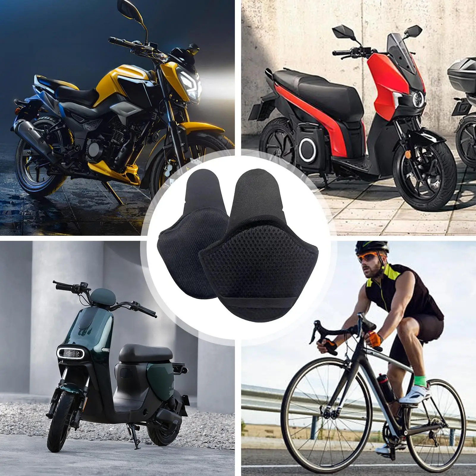 1 çift motosiklet kaskı kulaklıklar çıkarılabilir rüzgar blokları kask kulaklıklar dayanıklı kış sıcak rüzgar geçirmez ve gürültü azaltma