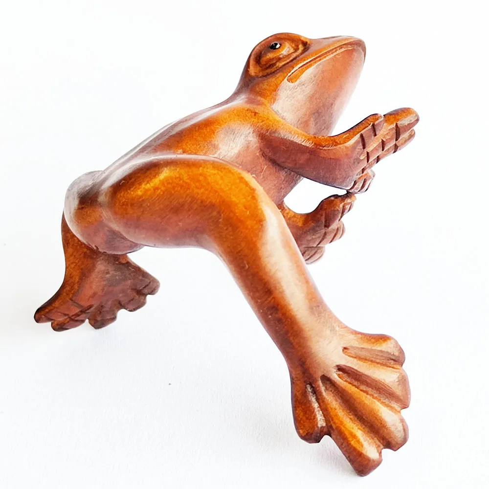 

Y8783 - 2 " Hand Carved Japanese Boxwood Carving : Lovely Frog