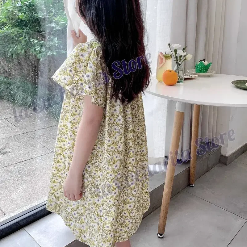 Presale Girls Dress BP One Piece Spring Summer Smock Print 2023 New Kids Baby Clothes Luxury Brand Liberty Dress For Girls