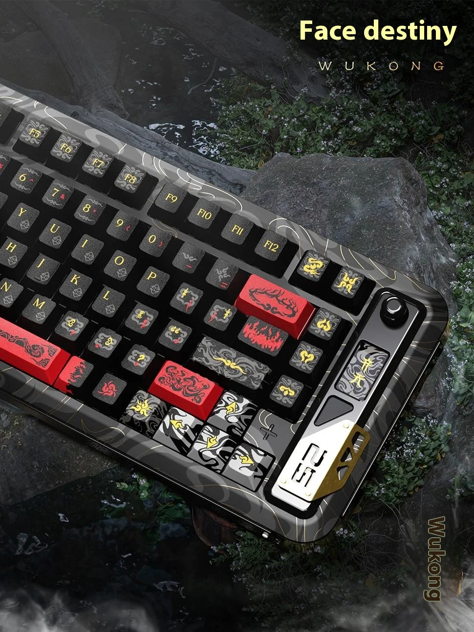 PIIFOX WUKONG kunci tombol Keyboard termal Sublimasi PBT Aksesori komputer Keyboard mekanis Universal disesuaikan hadiah Keycap