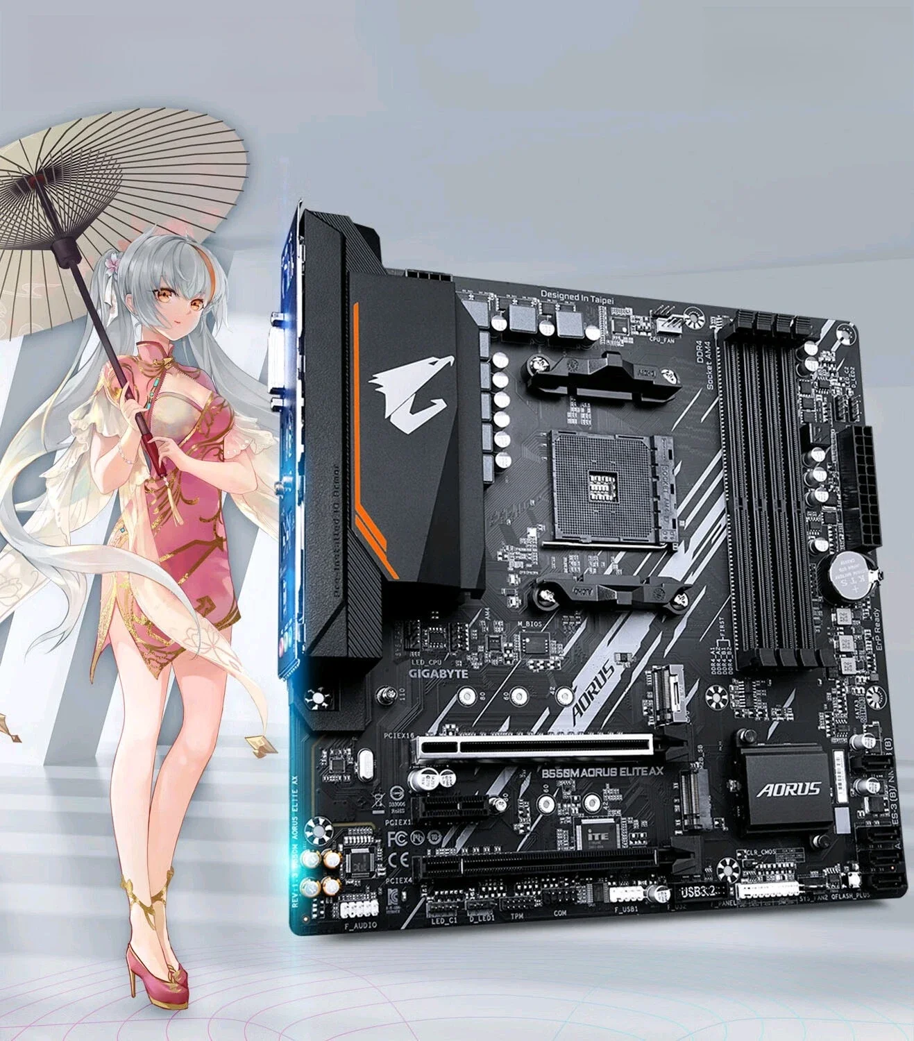 B550M AORI ELITE AX DDR4 كمبيوتر مكتبي لوحة رئيسية للألعاب AM4 لـ #6